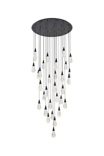 Amora LED Chandelier Black