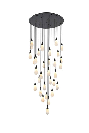 Amora LED Chandelier Black