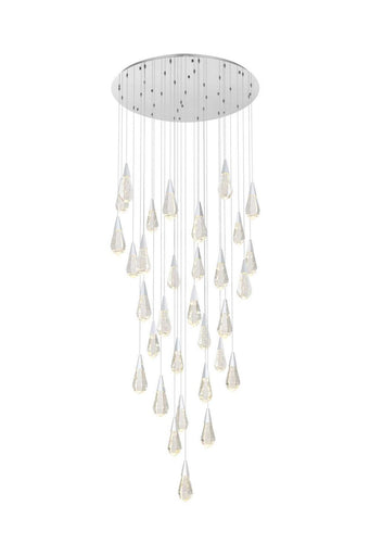 Amora LED Chandelier Chrome