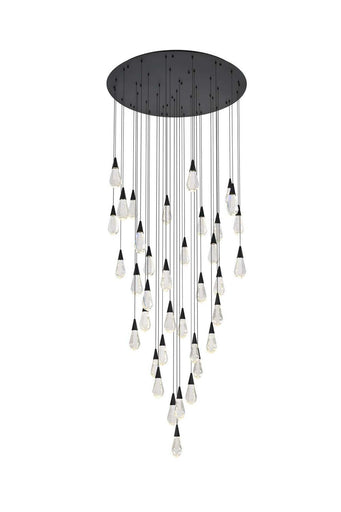 Amora LED Chandelier Black