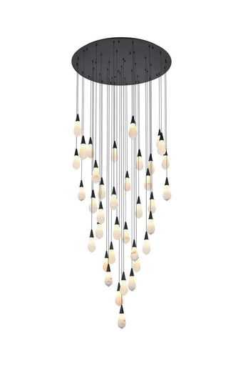 Amora LED Chandelier Black