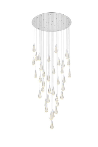 Amora LED Chandelier Chrome