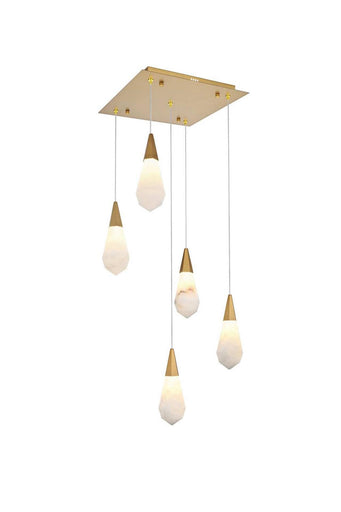 Amora LED Pendant Satin Gold