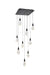 Elegant Lighting - 1013S20BK-02CR - LED Pendant - Amora - Black