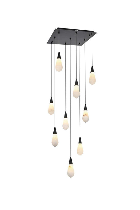 Elegant Lighting - 1013S20BK-22ST - LED Pendant - Amora - Black