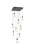 Elegant Lighting - 1013S20BK-22ST - LED Pendant - Amora - Black