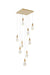Elegant Lighting - 1013S20SG-02CR - LED Pendant - Amora - Satin Gold