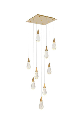 Amora LED Pendant Satin Gold