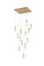Elegant Lighting - 1013S26SG-02CR - LED Pendant - Amora - Satin Gold