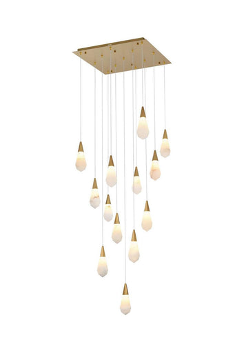 Amora LED Pendant Satin Gold