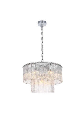 Georgina Nine Light Chandelier Chrome