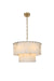 Elegant Lighting - 1015D20SG-33ST - Nine Light Chandelier - Georgina - Satin Gold