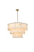Elegant Lighting - 1015D32L3SG-33ST - 22 Light Chandelier - Georgina - Satin Gold