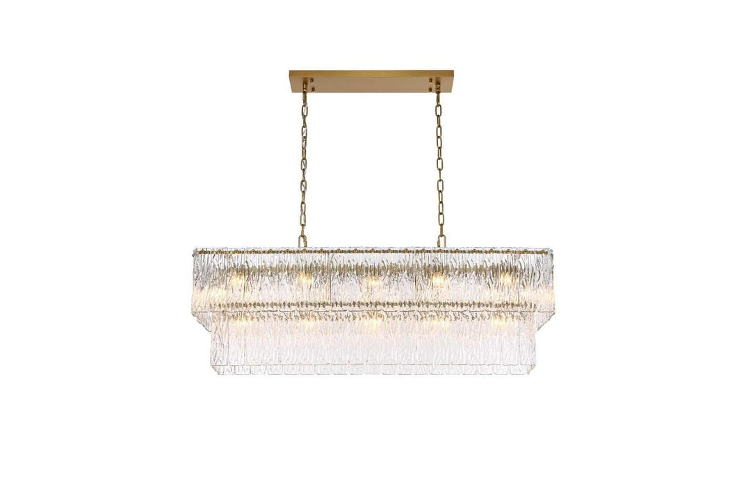 Elegant Lighting - 1015D42SG-03GL - 17 Light Chandelier - Georgina - Satin Gold