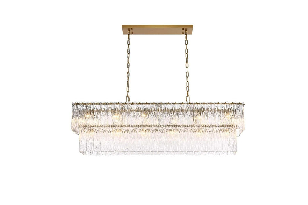 Elegant Lighting - 1015D48SG-03GL - 20 Light Chandelier - Georgina - Satin Gold