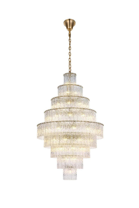 Elegant Lighting - 1015G40SG-03GL - 59 Light Chandelier - Georgina - Satin Gold