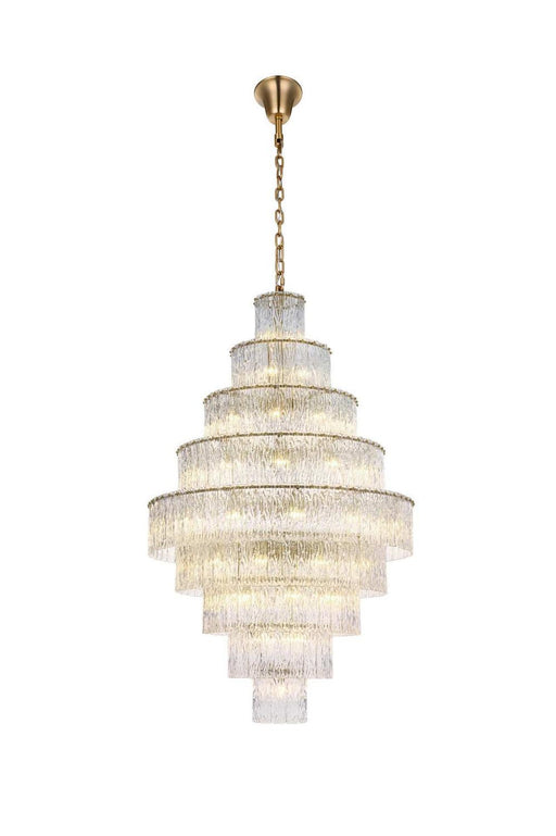 Elegant Lighting - 1015G40SG-03GL - 59 Light Chandelier - Georgina - Satin Gold