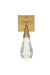 Elegant Lighting - 1013W5SG-02CR - LED Wall Sconce - Amora - Satin Gold