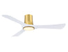 Fanimation - FPD6652BSMW - 52" Ceiling Fan - Corke 52 - Brushed Satin Brass