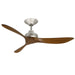 Fanimation - FPD6727BNMKM - 52" Ceiling Fan - Aviara Coastal - Brushed Nickel