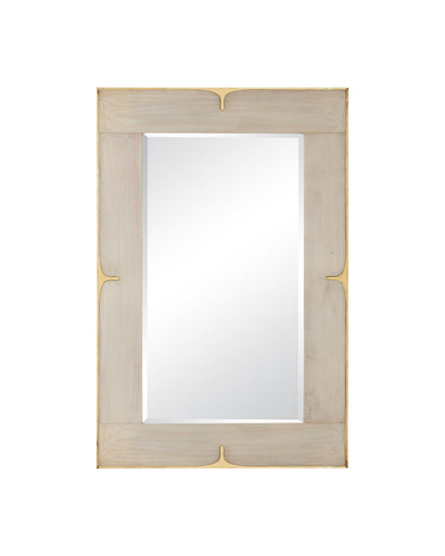 Orin Mirror Marbled Ivory / Brushed Brass