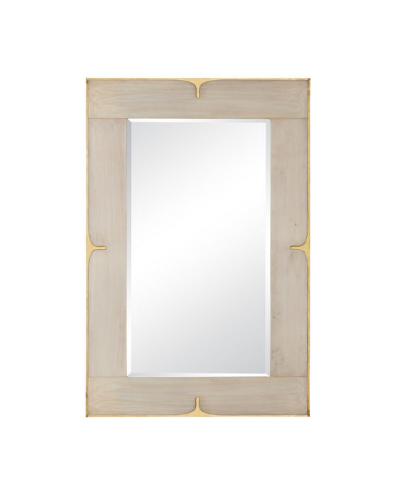 Currey and Company - 1000-0178 - Mirror - Orin - Marbled Ivory / Brushed Brass