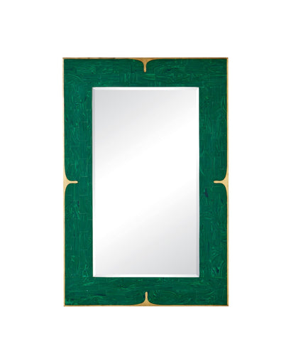 Orin Mirror Green / Brushed Brass