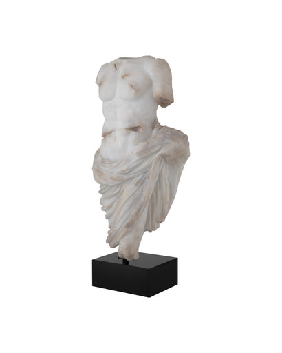 Delos Torso on Metal Stand Antique Off-White / Black