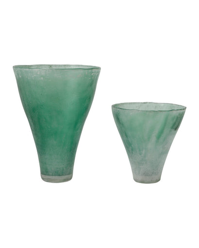 Seaworn Vase Set of 2 Green