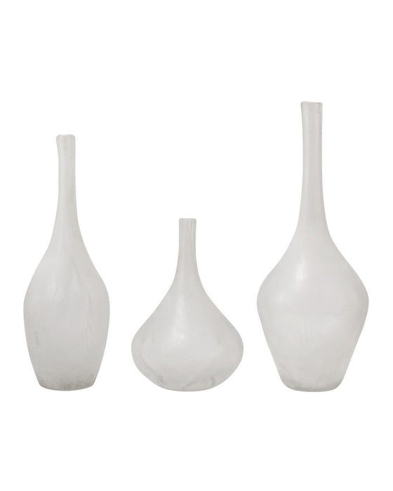 Currey and Company - 1200-1127 - Vase Set of 3 - Alba - White
