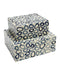 Currey and Company - 1200-1134 - Box Set of 2 - Ovoid - White / Blue