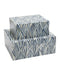 Currey and Company - 1200-1135 - Box Set of 2 - Colter - Blue / Natural White