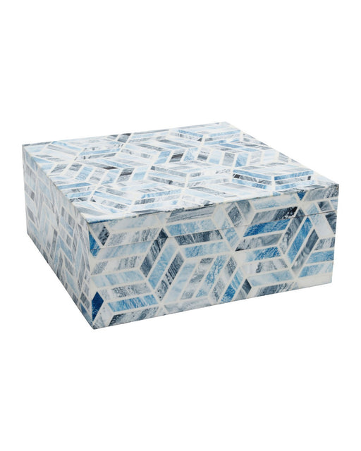 Currey and Company - 1200-1137 - Box - Chance - Blue / Natural White