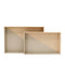 Currey and Company - 1200-1142 - Tray Set of 2 - Evren - Gray / Natural