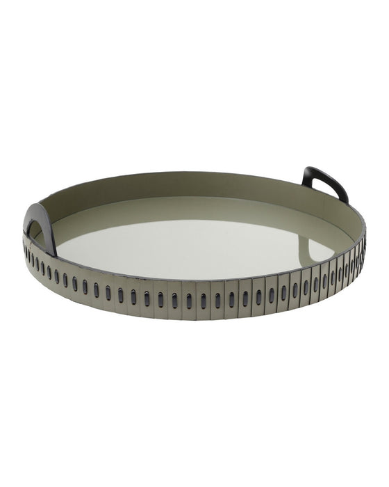 Currey and Company - 1200-1146 - Tray - Cuoio - Green / Black