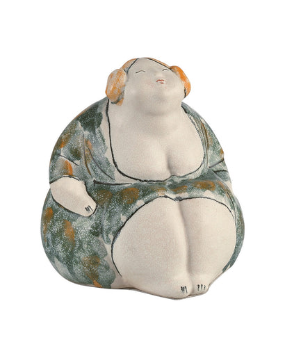 Rubina Sculpture Off-White / Green / Orange / Yellow
