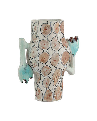 Tuliette Vase Blue / Off-White / Pink / Black