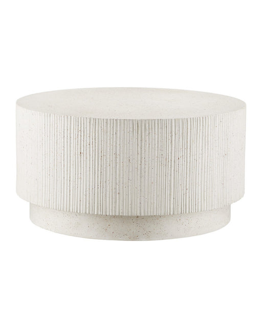 Currey and Company - 2000-0053 - Cocktail Table - Ridge - Ivory Terrazzo
