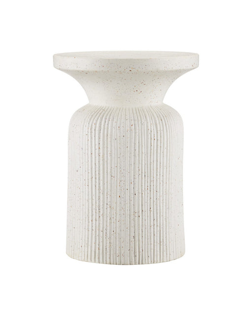 Currey and Company - 2000-0054 - Accent Table - Ridge - Ivory Terrazzo