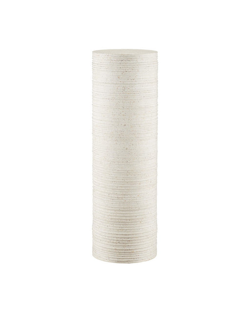 Currey and Company - 2000-0057 - Terrazzo Pedestal - Cresta - Ivory Terrazzo