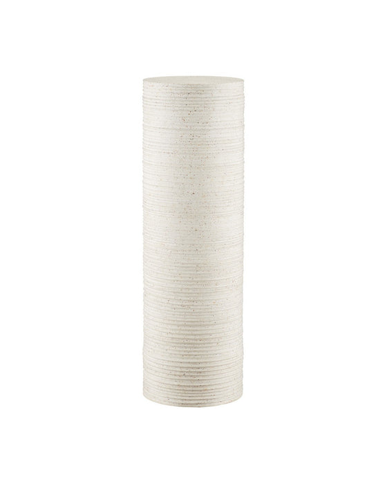 Currey and Company - 2000-0057 - Terrazzo Pedestal - Cresta - Ivory Terrazzo