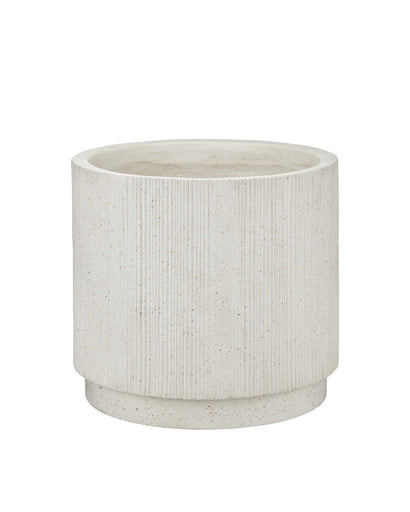 Ridge Planter Ivory Terrazzo
