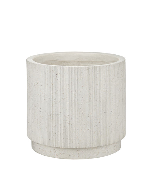 Currey and Company - 2200-0071 - Planter - Ridge - Ivory Terrazzo