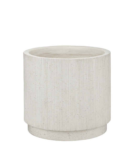 Currey and Company - 2200-0071 - Planter - Ridge - Ivory Terrazzo