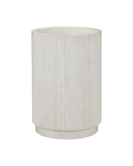 Currey and Company - 2200-0072 - Planter - Ridge - Ivory Terrazzo