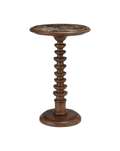 Steppe Accent Table Dark Brown / Natural