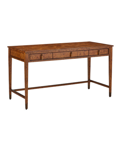 Evie Writing Desk Mappa Burl / Brass