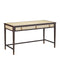 Currey and Company - 3000-0344 - Writing Desk - Evie - Ivory / Dark Walnut / Brass