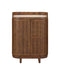 Currey and Company - 3000-0346 - Bar Cabinet - Virtuosity - Brushed Driftwood / Natural / Brass