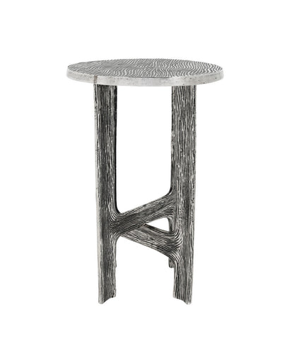 Structure Accent Table Antique Nickel
